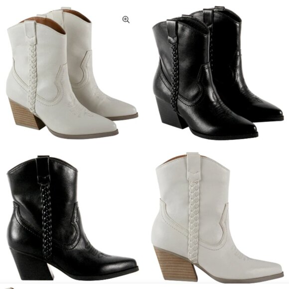 Dolce Vita KELLAR Black Western Heeled Boots - Picture 10 of 15